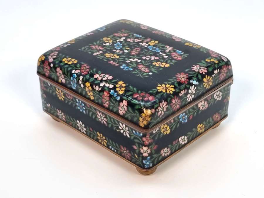 A Chinese 19th century cloisonn&eacute; enamel box, circa 1880