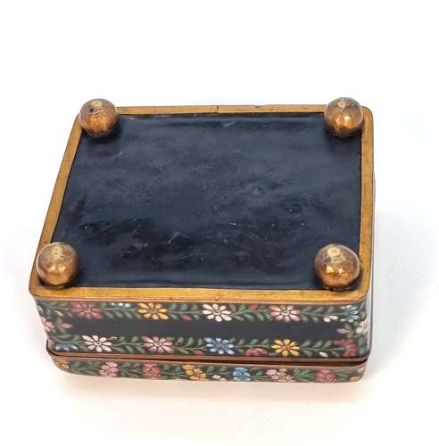 A Chinese 19th century cloisonné enamel box, circa 1880