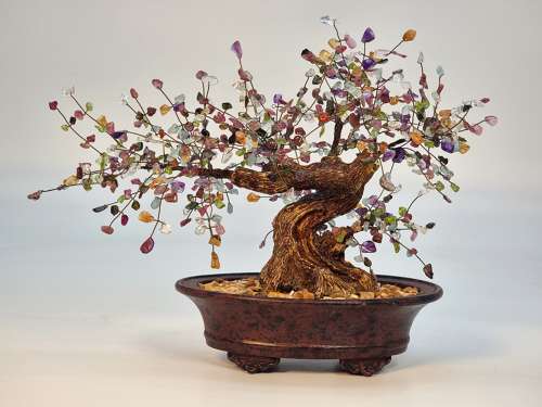 A Chinese Gemstone bonsai tree circa 1930