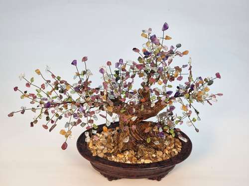 A Chinese Gemstone bonsai tree circa 1930