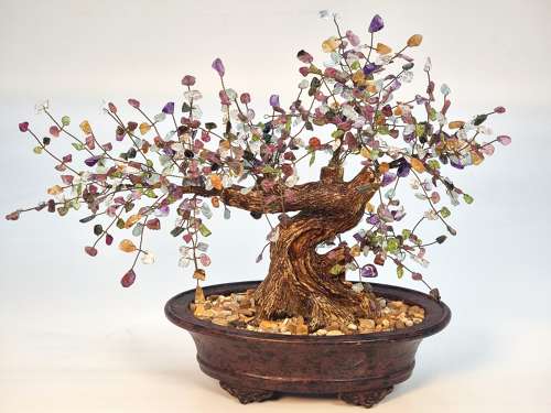 A Chinese Gemstone bonsai tree circa 1930