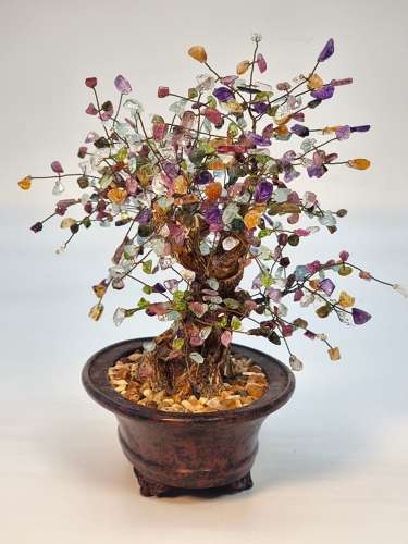 A Chinese Gemstone bonsai tree circa 1930