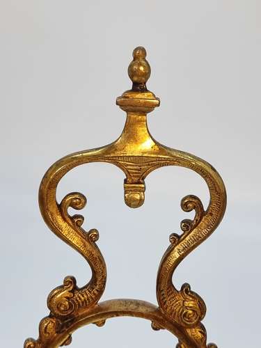 A pair of 19th century French gilt bronze candlesticks, circa 1870