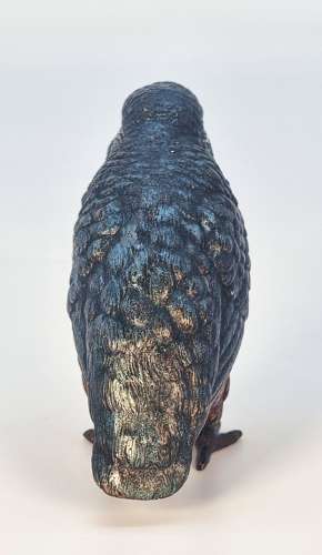 An Austrian bronze cold painted kingfisher circa 1910