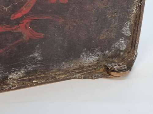 19th century  Mindanao silver inlaid bronze betal nut box