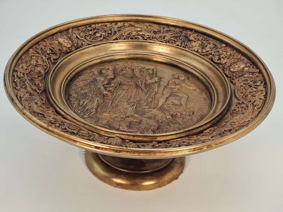 19th century aesthetic movement gilt table centre piece or tazza C1880