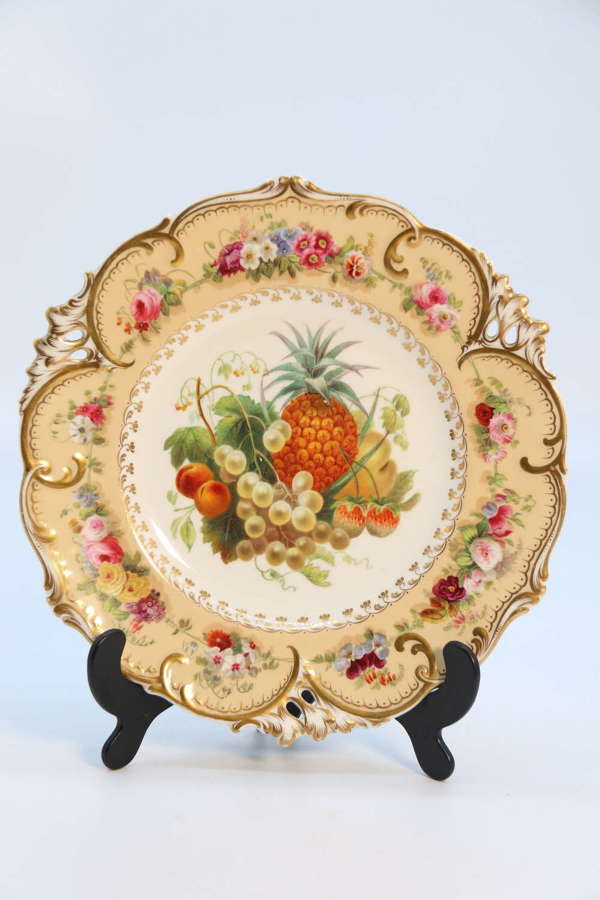 19th century porcelain hand painted cabinet plate by Copeland C 1830
