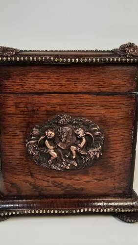 A large 19th century French tea caddy by Tahan of Paris