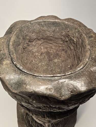 Indian Raj period carved stone life size planter or bust Circa 1920