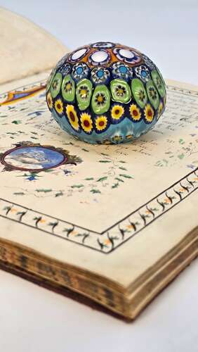 A 1920s Italian Millefiori glass paperweight