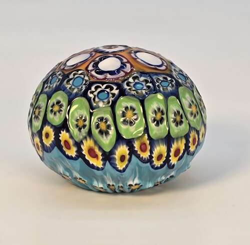 A 1920s Italian Millefiori glass paperweight