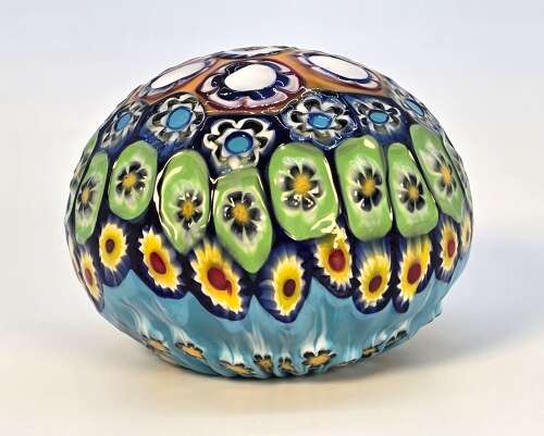 A 1920s Italian Millefiori glass paperweight