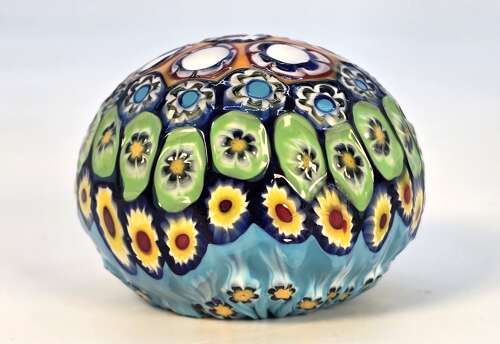 A 1920s Italian Millefiori glass paperweight