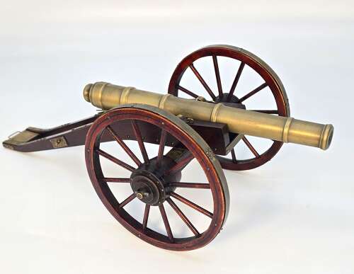 A  pair of model French 18th century cannons, circa 1920