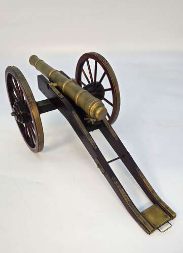 A  pair of model French 18th century cannons, circa 1920