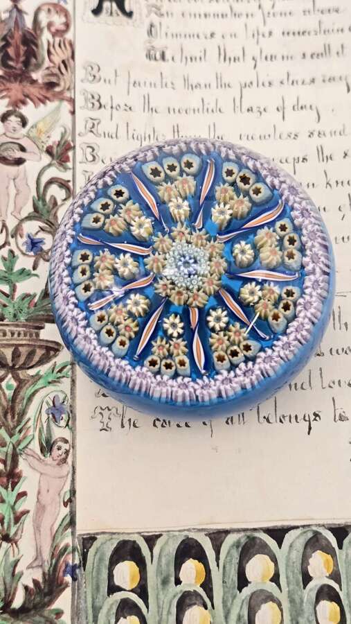 A  Millefiori glass paperweight circa 1920