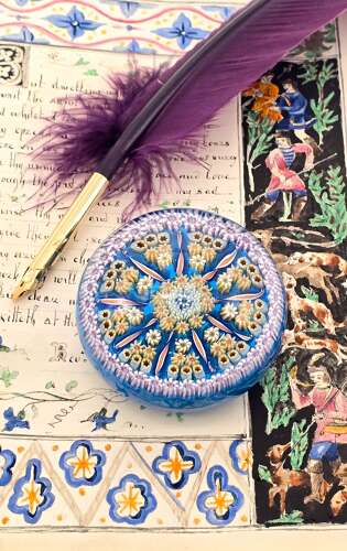 A Millefiori glass paperweight circa 1920