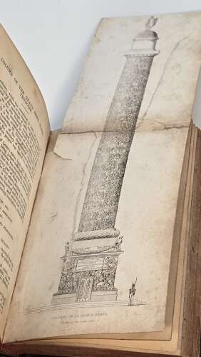 Napoleon's Gallery, a rare 19th century leather bound book published in 1837.