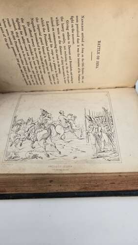 Napoleon's Gallery, a rare 19th century leather bound book published in 1837.