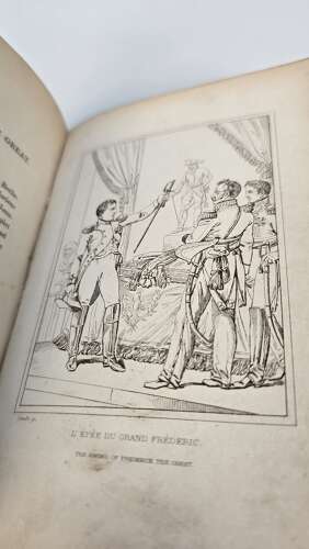Napoleon's Gallery, a rare 19th century leather bound book published in 1837.