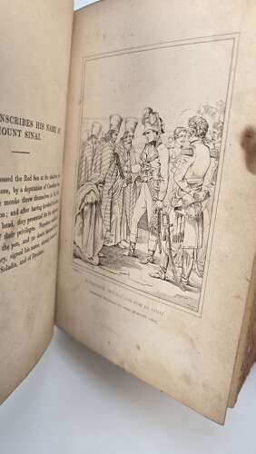 Napoleon's Gallery, a rare 19th century leather bound book published in 1837.