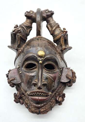 A matched pair of African tribal masks, circa 1930