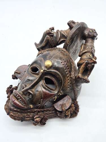 A matched pair of African tribal masks, circa 1930
