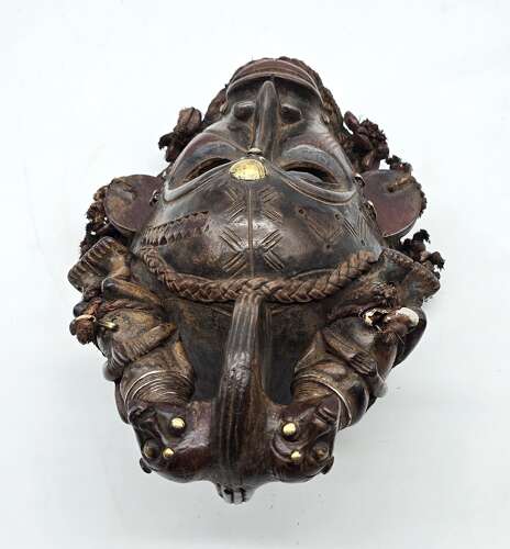 A matched pair of African tribal masks, circa 1930
