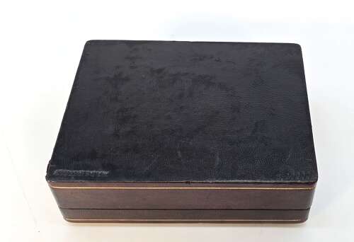 Italian Pietra Dura or Florentine Mosaic leather covered box circa 1930