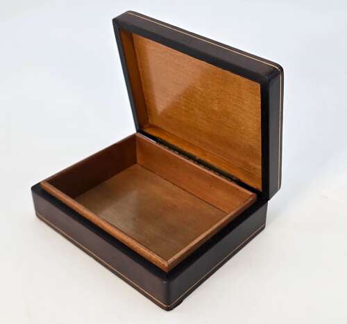Italian Pietra Dura or Florentine Mosaic leather covered box circa 1930