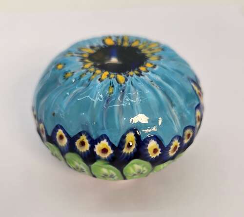 A Millefiori glass paperweight, Italian circa 1920