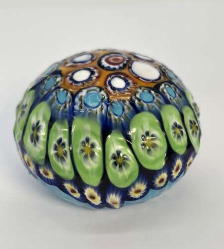 A Millefiori glass paperweight, Italian circa 1920