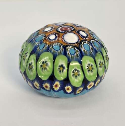 A Millefiori glass paperweight, Italian circa 1920