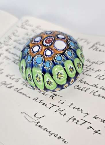 A Millefiori glass paperweight, Italian circa 1920