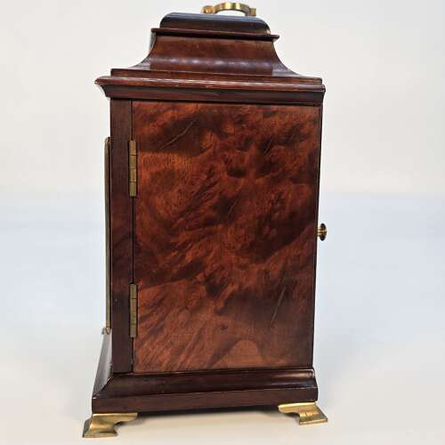 A miniature 8 Day striking bracket clock by Mappin & Webb, George II style