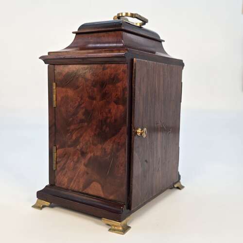 A miniature 8 Day striking bracket clock by Mappin & Webb, George II style