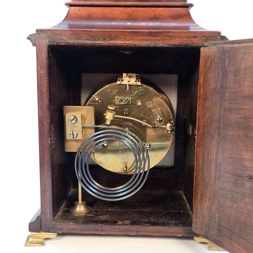 A miniature 8 Day striking bracket clock by Mappin & Webb, George II style
