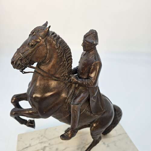 Juliette Dodd — Equestrian Bronze of a Spanish Riding School Stallion and Rider