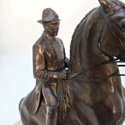 Juliette Dodd — Equestrian Bronze of a Spanish Riding School Stallion and Rider