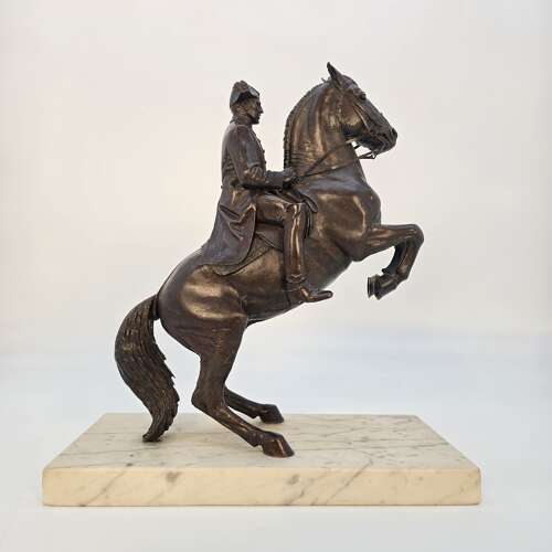 Juliette Dodd — Equestrian Bronze of a Spanish Riding School Stallion and Rider