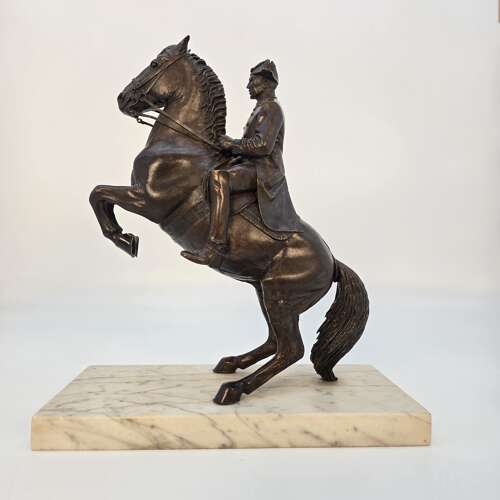 Juliette Dodd — Equestrian Bronze of a Spanish Riding School Stallion and Rider