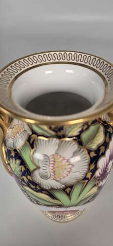 Antique 19th C Spode China hand painted vase circa 1890