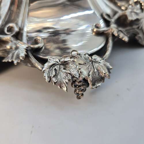A superb mid 19th century English silver plated & cut glass table centrepiece, circa 1860