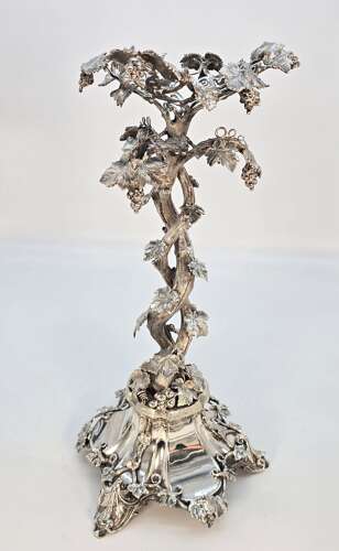 A superb mid 19th century English silver plated & cut glass table centrepiece, circa 1860