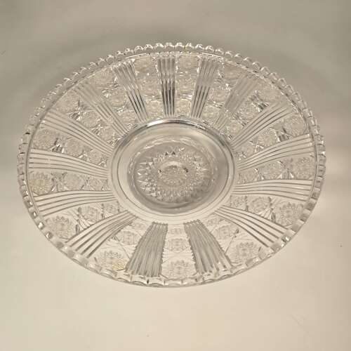 A superb mid 19th century English silver plated & cut glass table centrepiece, circa 1860