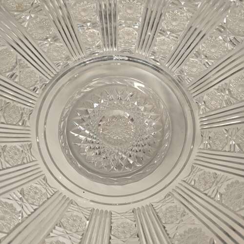 A superb mid 19th century English silver plated & cut glass table centrepiece, circa 1860