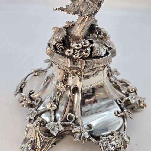 A superb mid 19th century English silver plated & cut glass table centrepiece, circa 1860