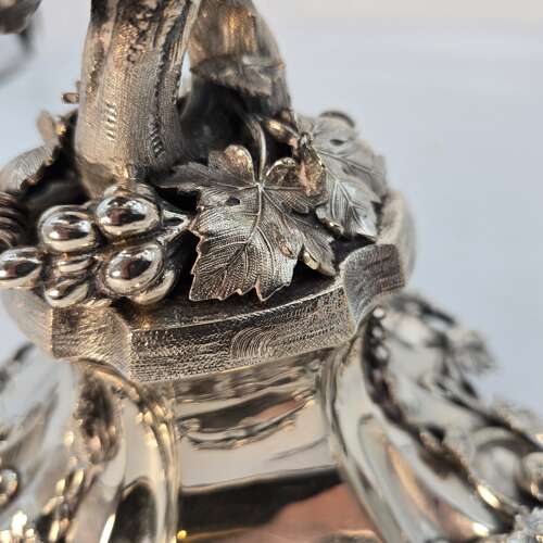 A superb mid 19th century English silver plated & cut glass table centrepiece, circa 1860